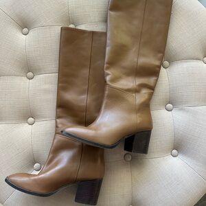 Banana Republic Tan Leather Knee-High Boots